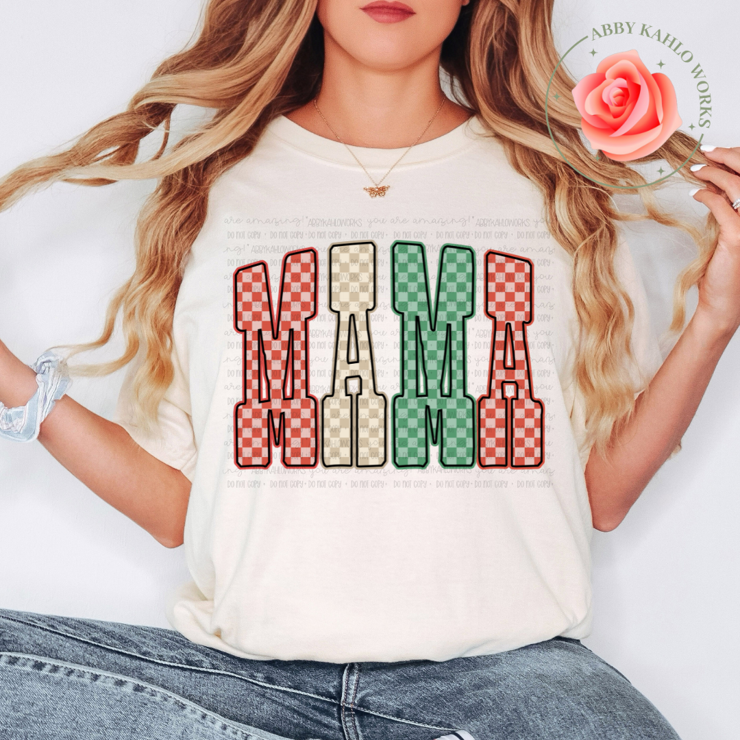 Christmas Checker Mama