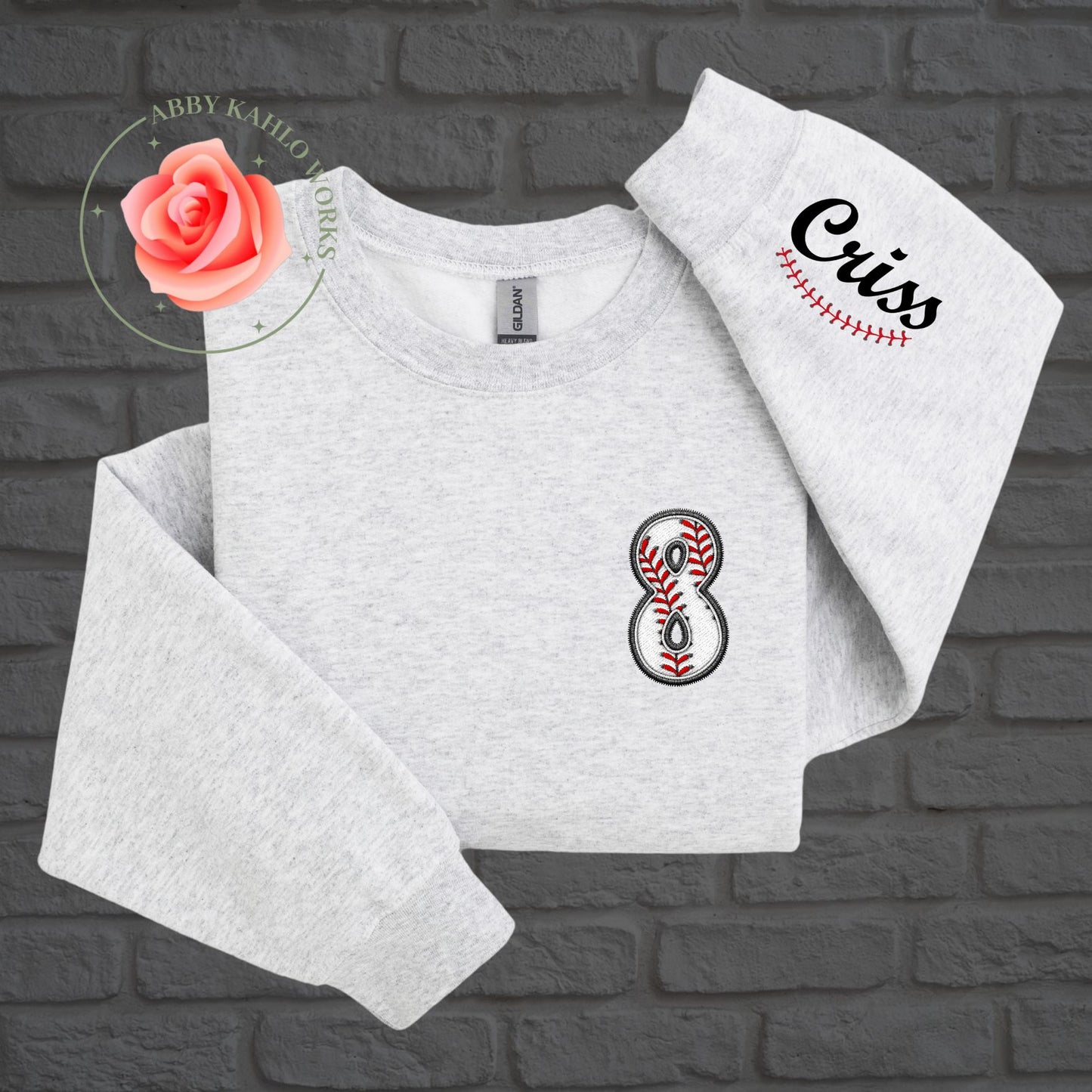 Personalized Baseball Player Sweatshirt