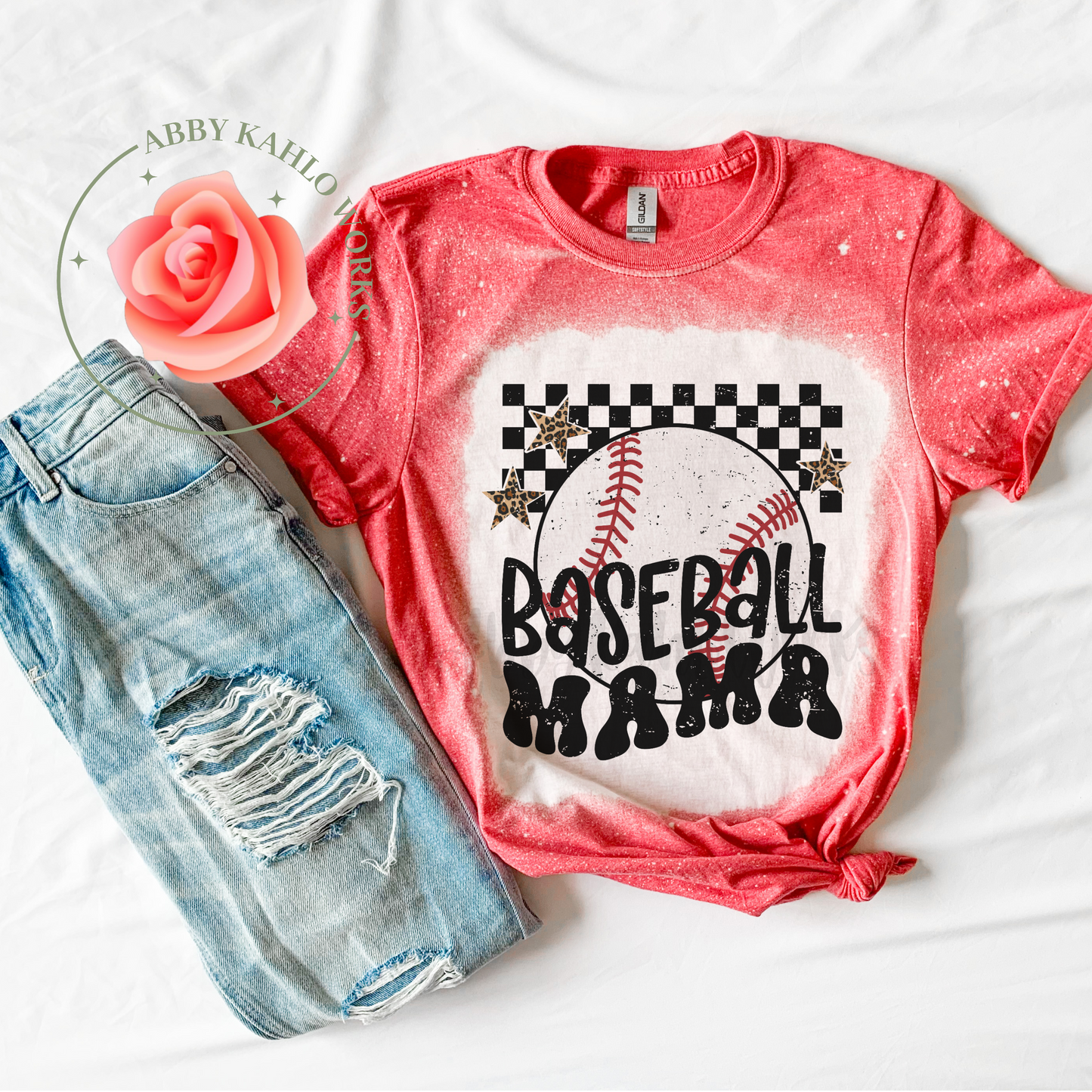 Baseball Mama Bleached