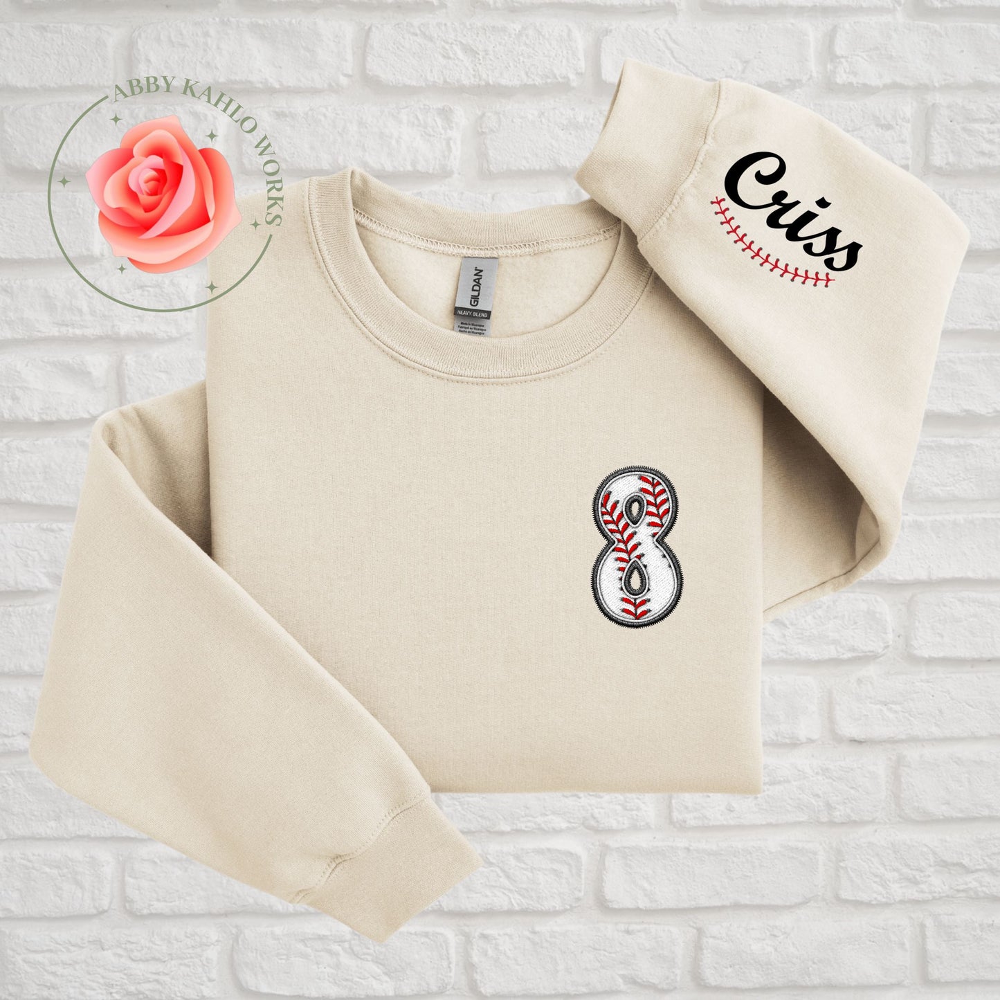 Personalized Baseball Player Sweatshirt