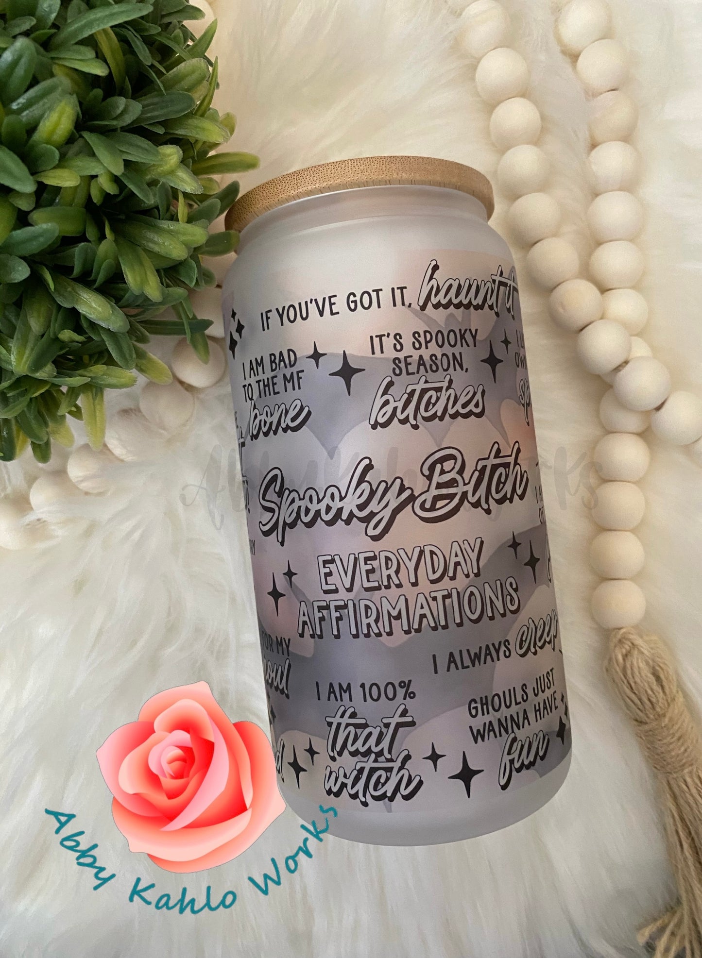 Spooky B!tch Affirmations Cup