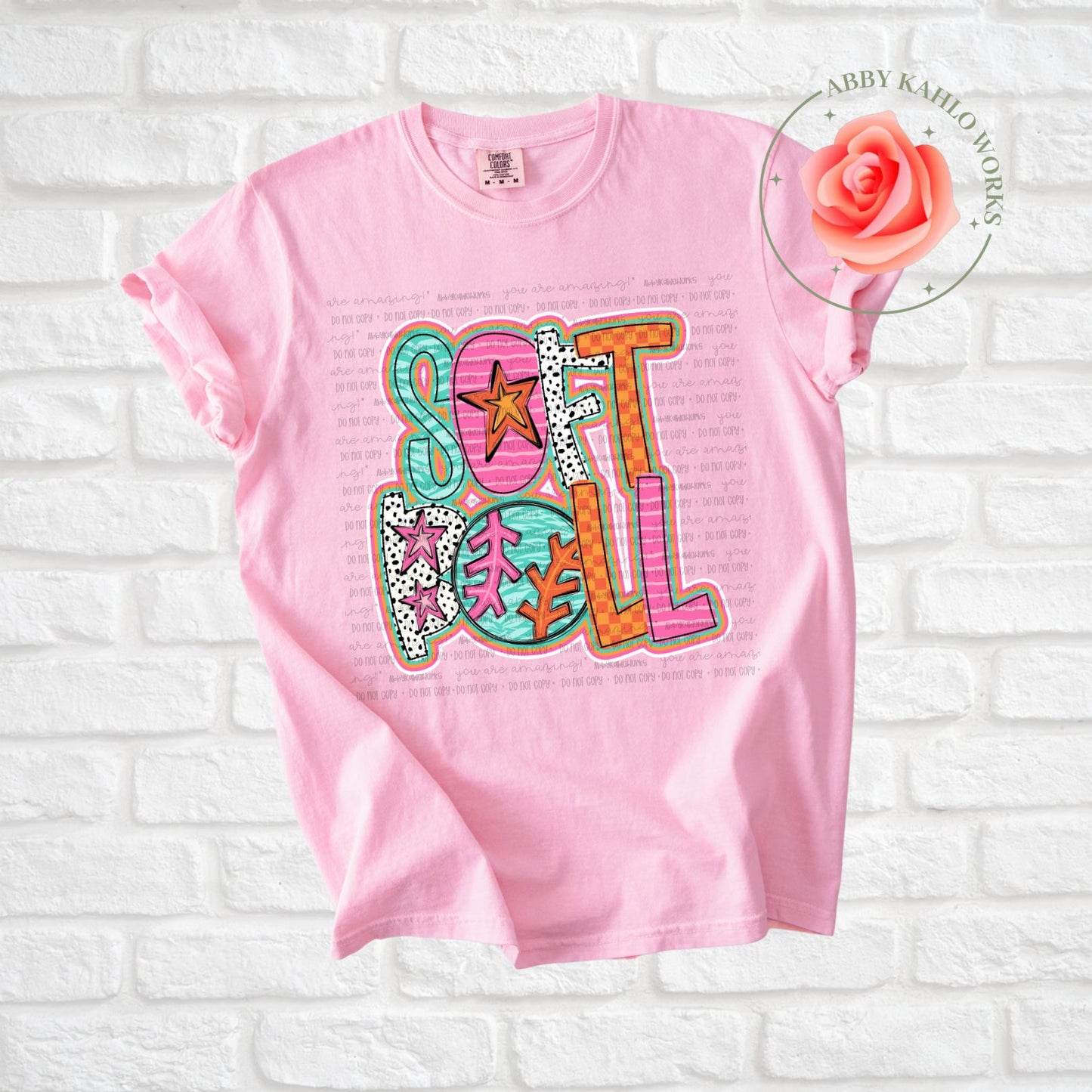 Colorful Softball
