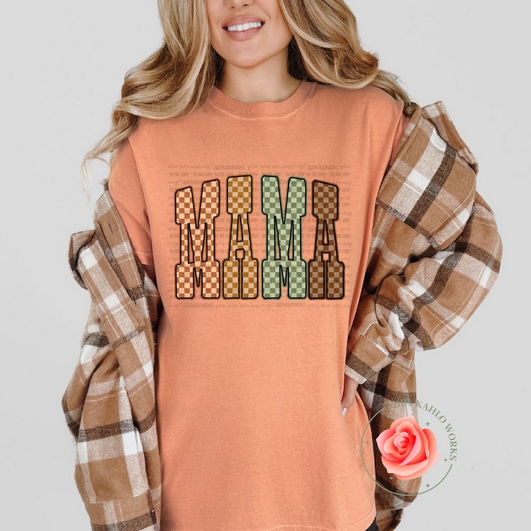 Fall Checker Mama
