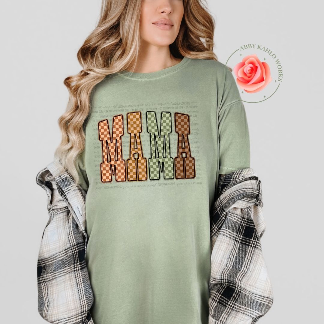 Fall Checker Mama