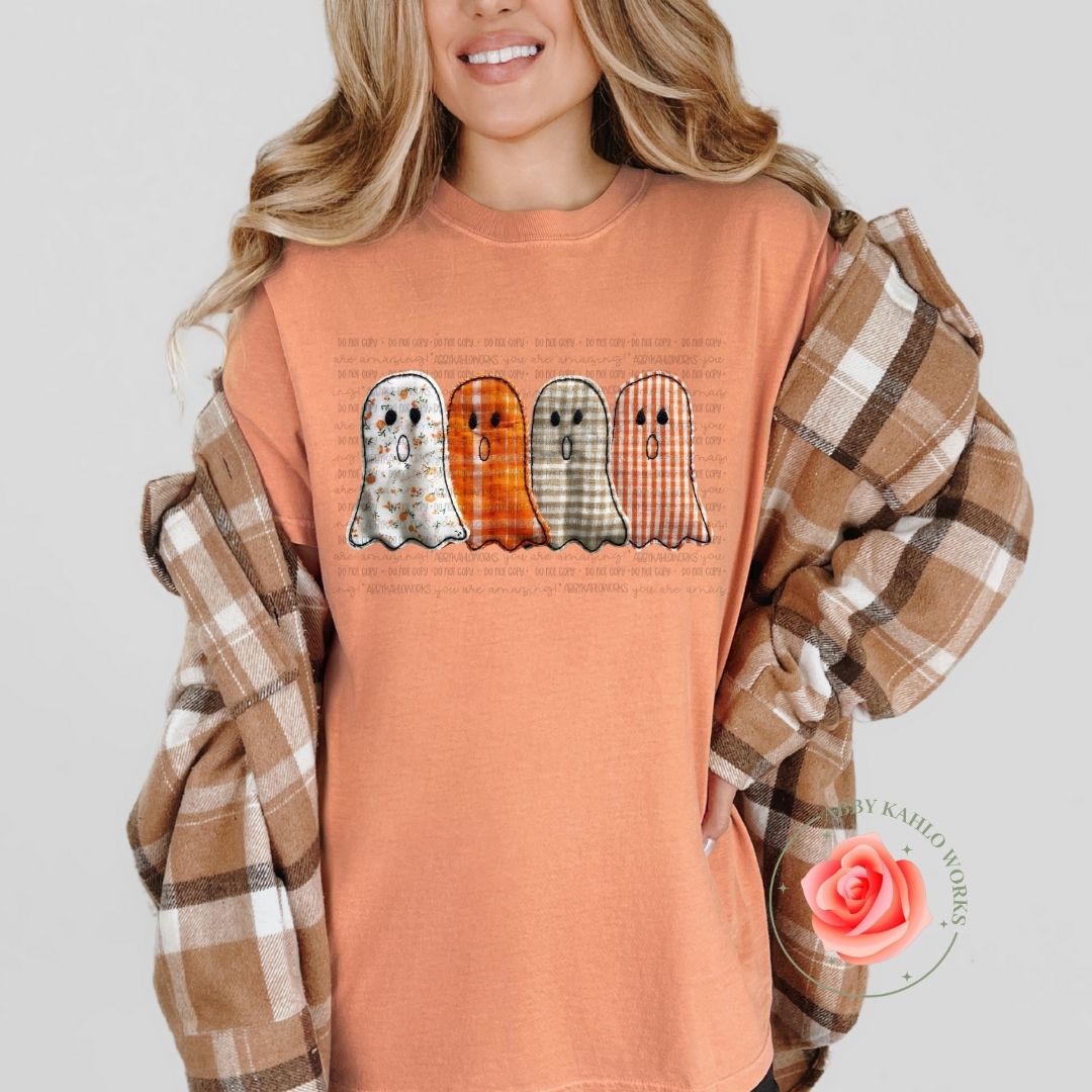 Preppy Floral Ghosts