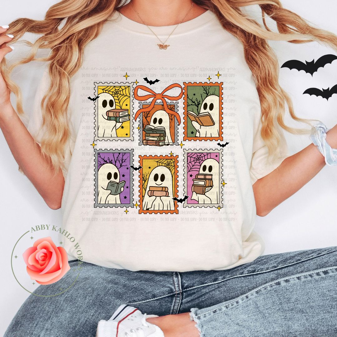 Vintage Ghost Reading Stamps