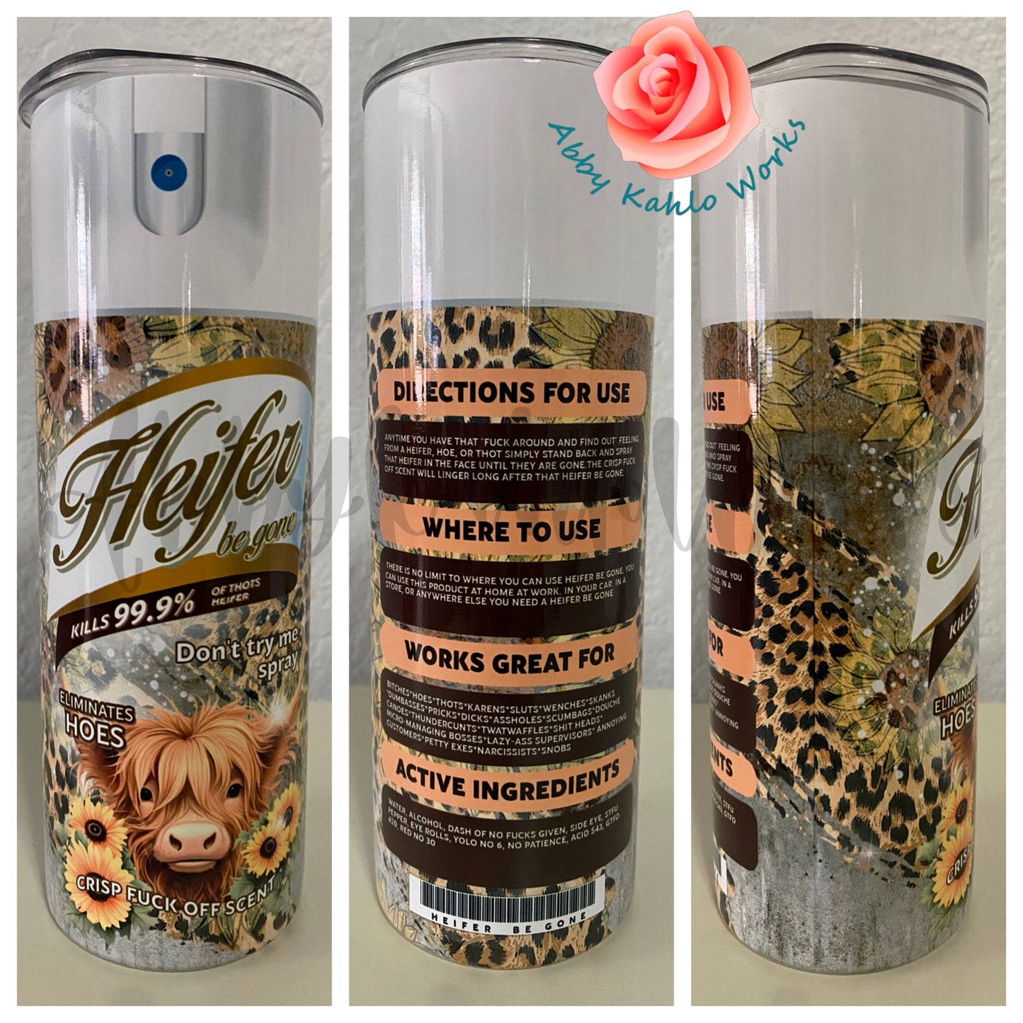 Heifer Be Gone Skinny Tumbler