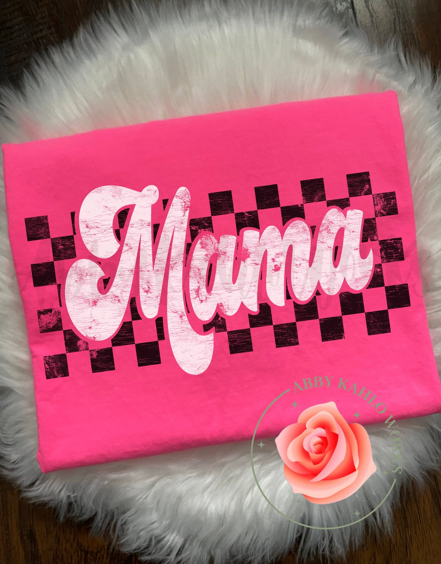 Retro Checkered Mama