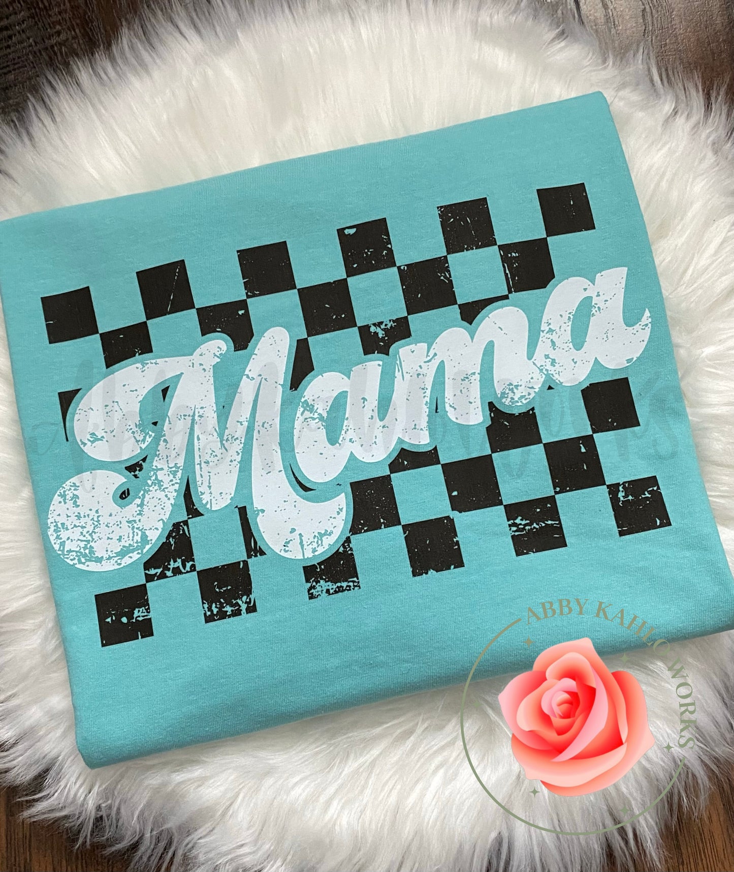Retro Checkered Mama