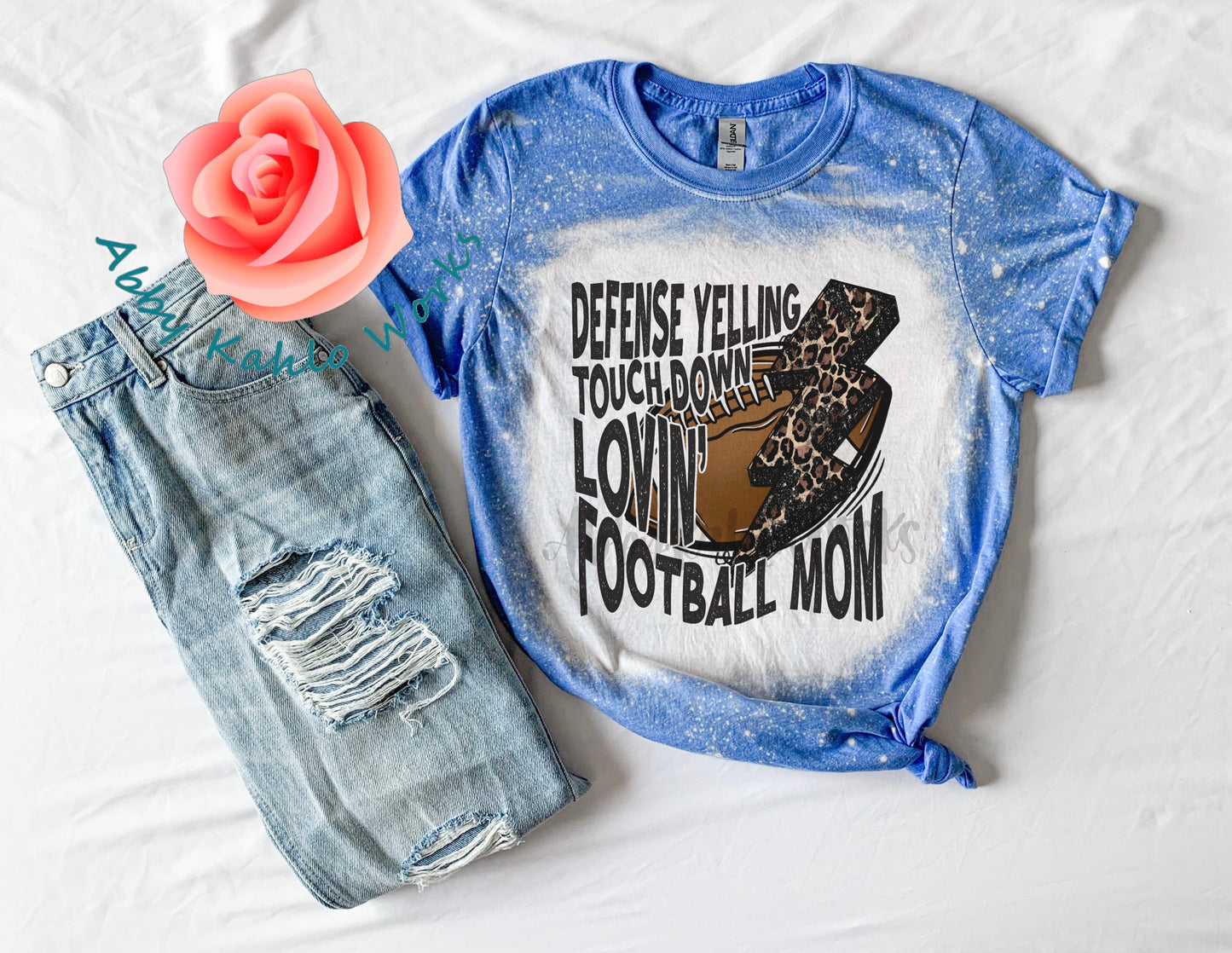 Touch Down lovin' Mom Bleached