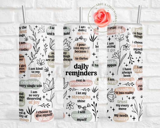 Daily Reminders Tumbler 2.0