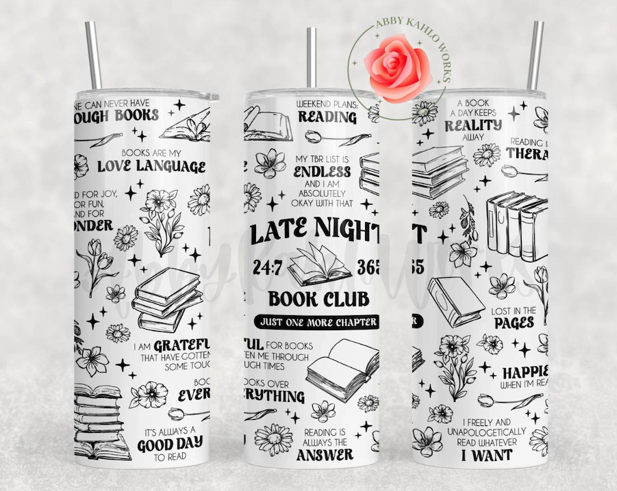 Late Night Book Club Tumbler