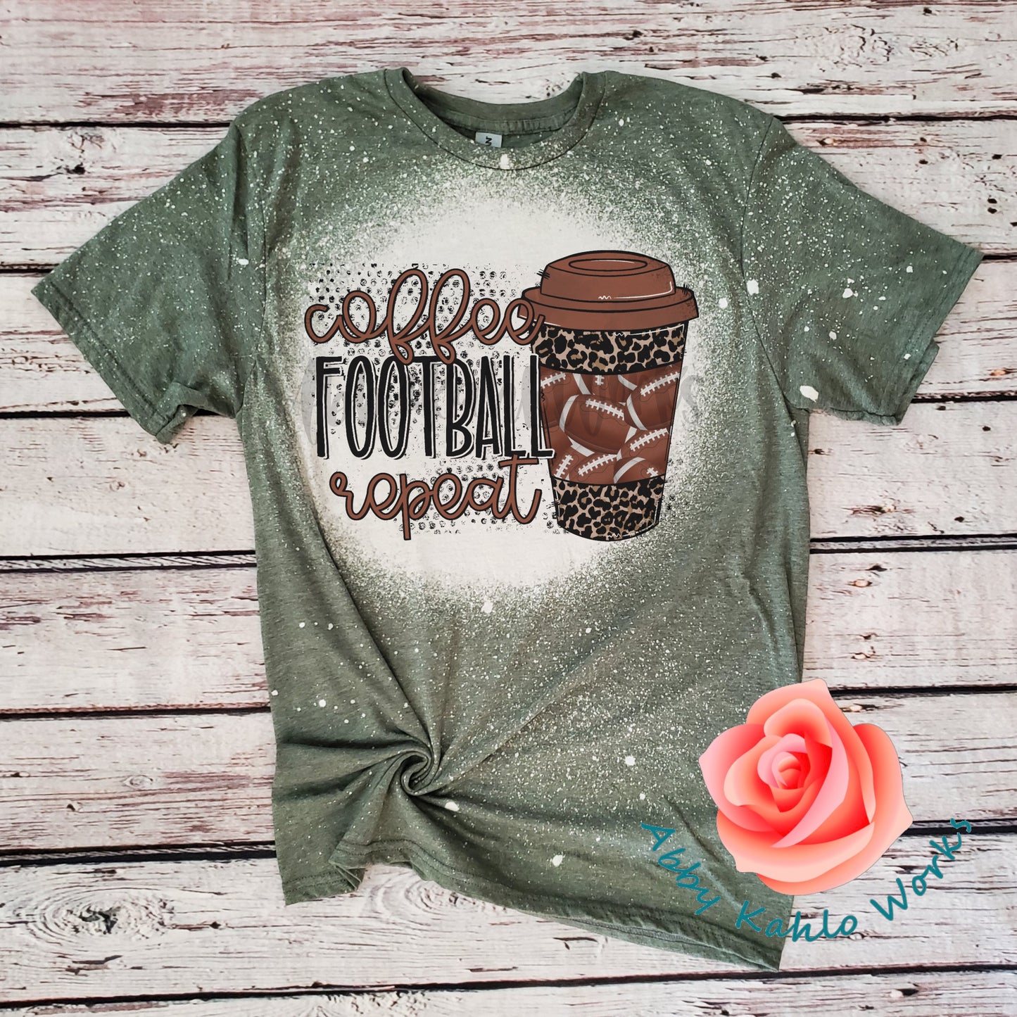 Bleached Coffee Football Repeat