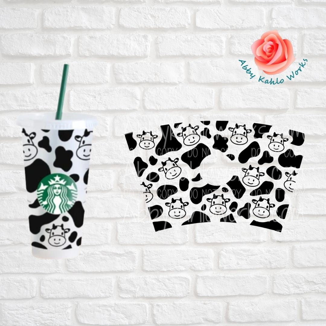 Cow Print Starbucks Tumbler
