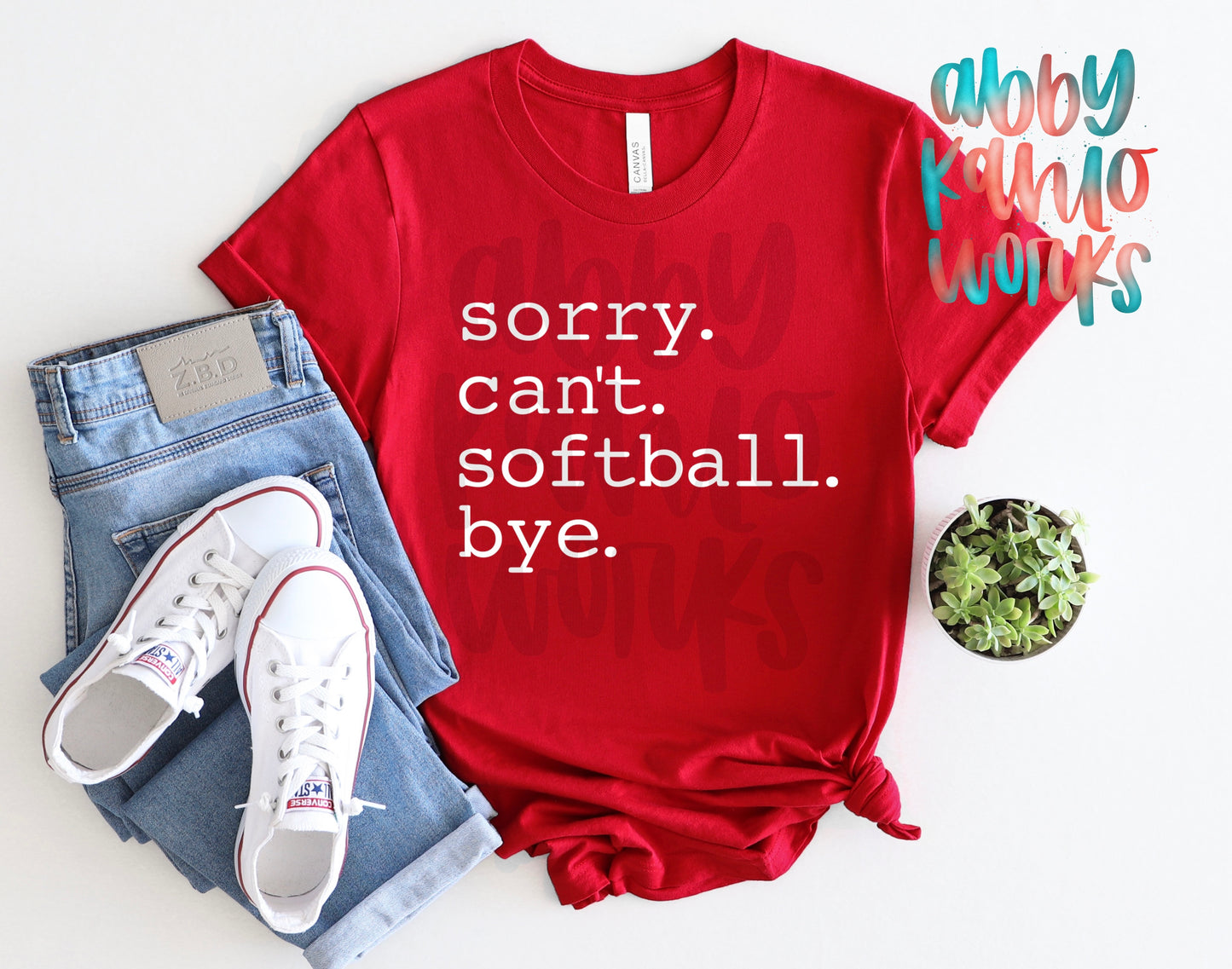 Sorry Can’t Softball Bye