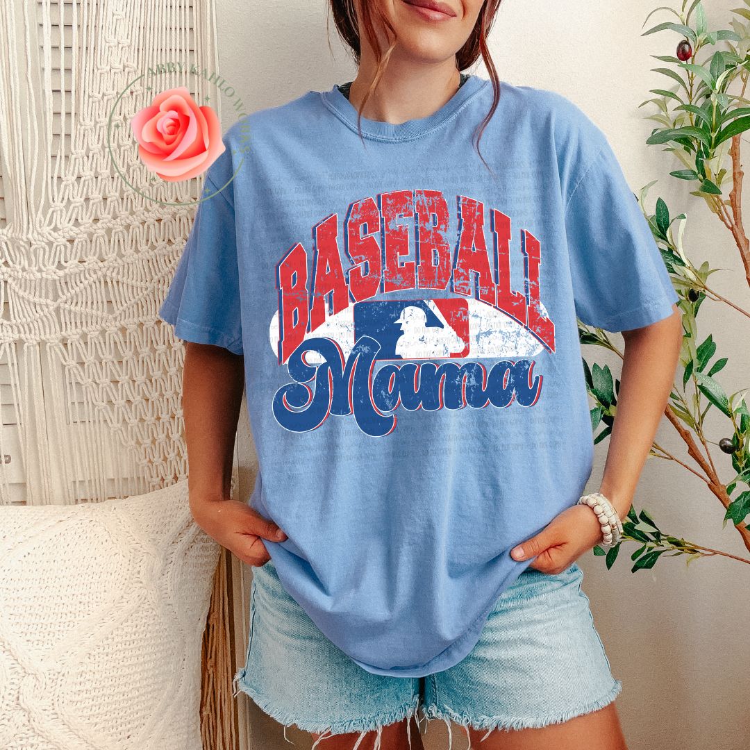 Retro Baseball Mama