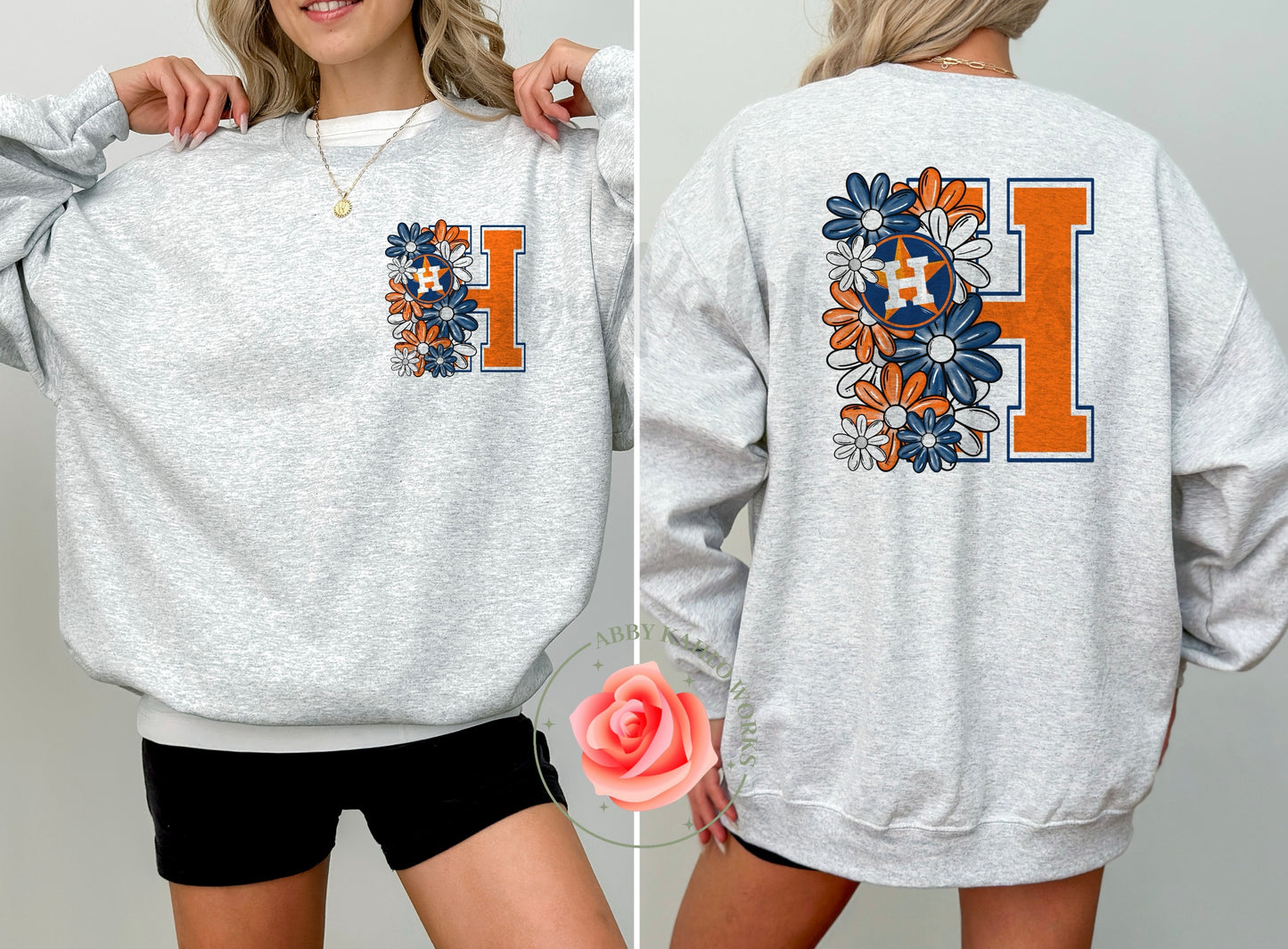 Floral Astros Sweatshirt