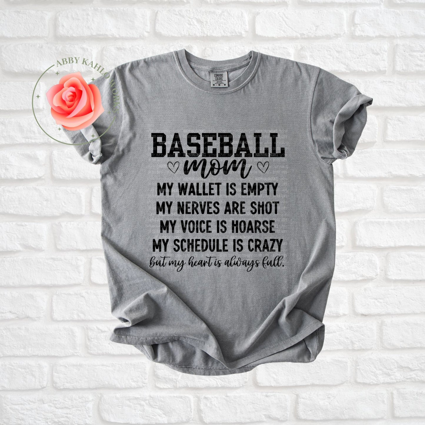 Softball My Heart Is Always Full Shirt