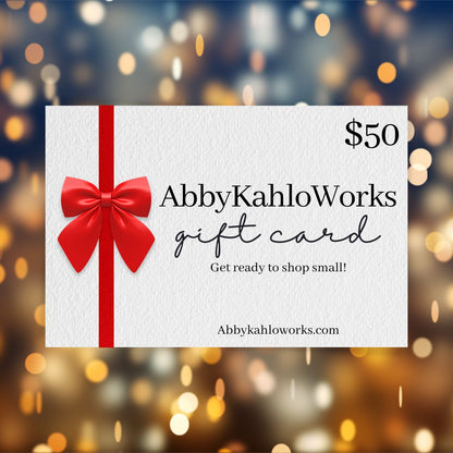 AbbyKahloWorks Gift Card