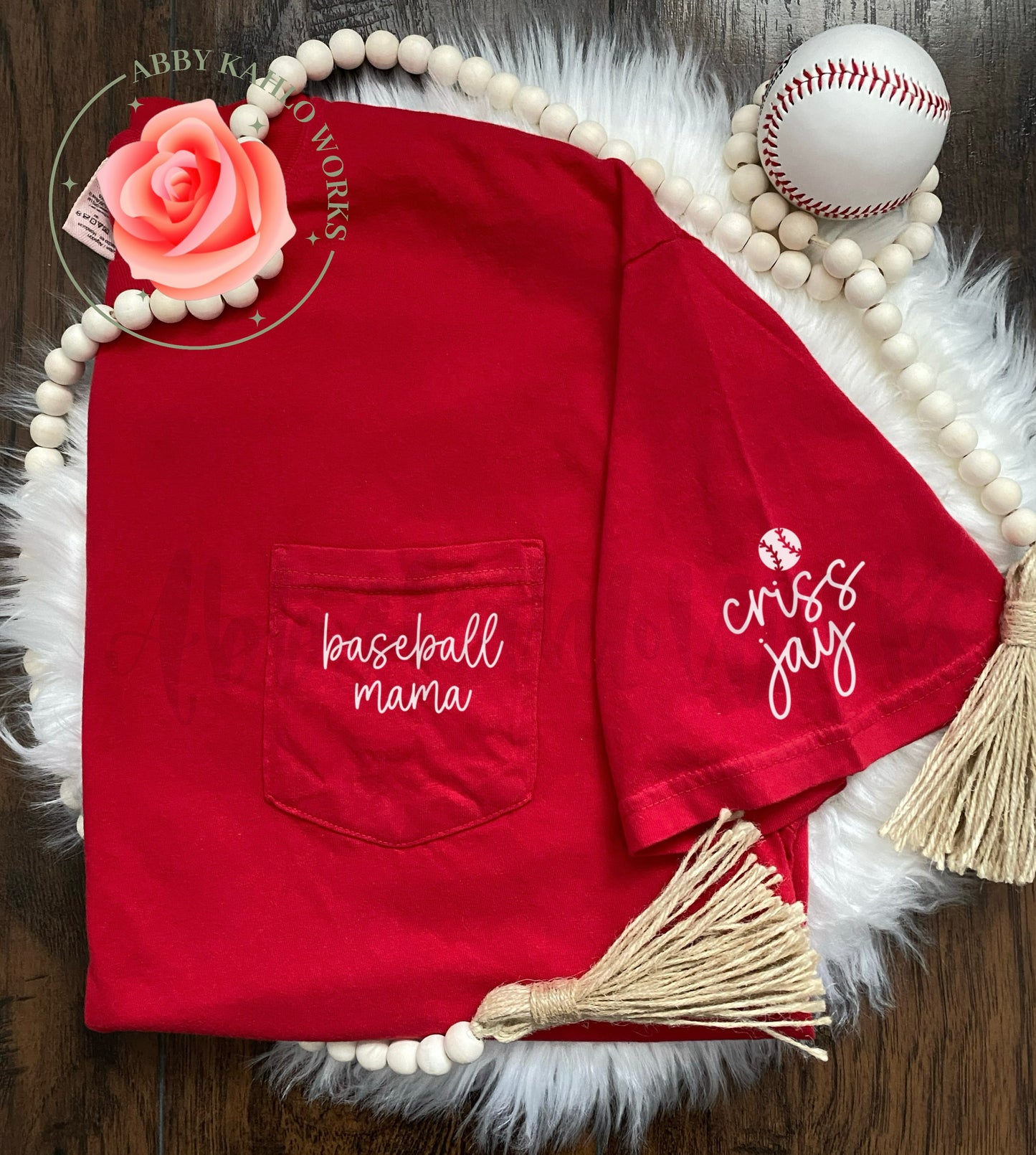 Pocket Baseball Mama Shirt