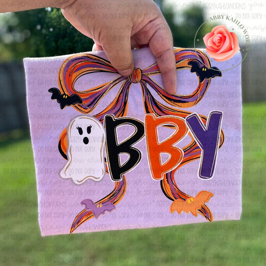 Kids Personalized Halloween Bow