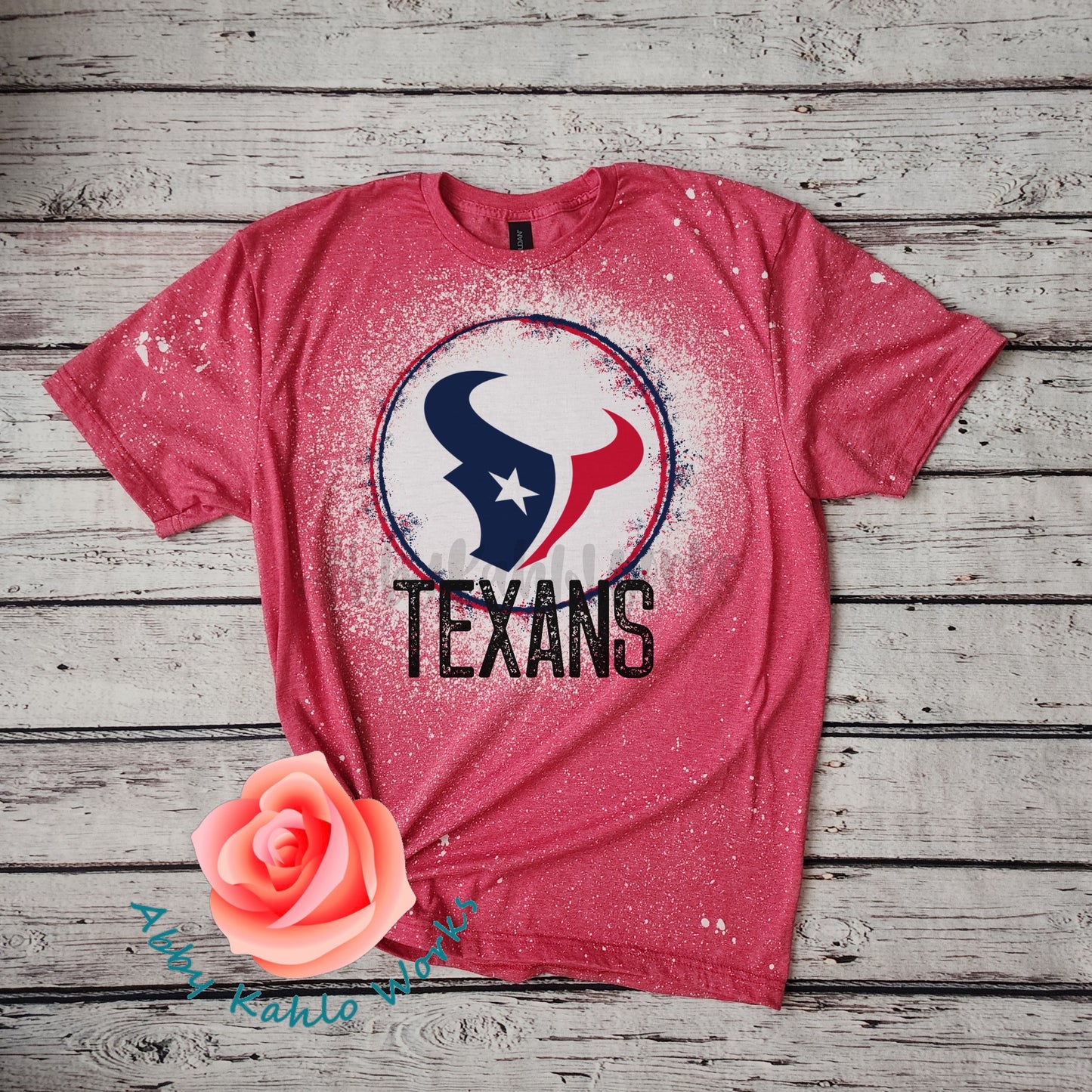 Texans Splatter Bleached Shirt