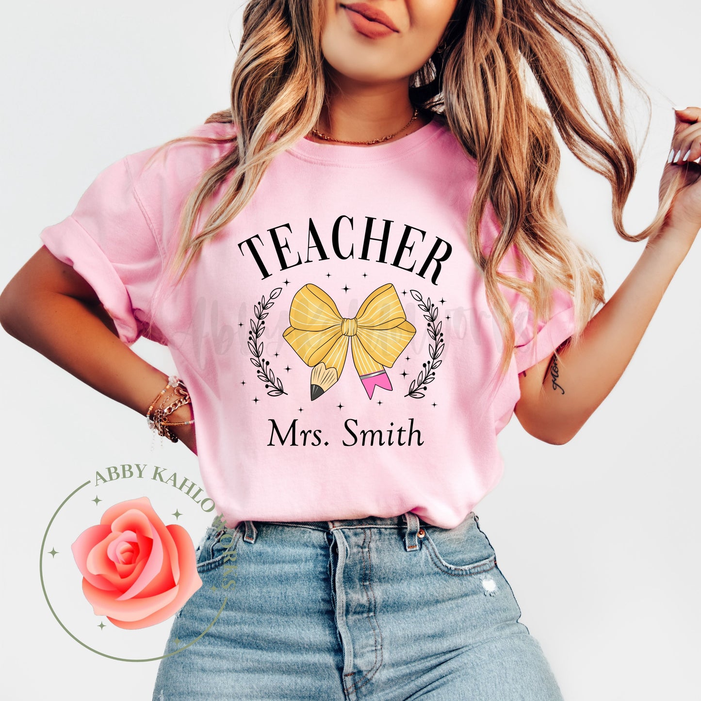 Personalized Teacher Coquette Shirt