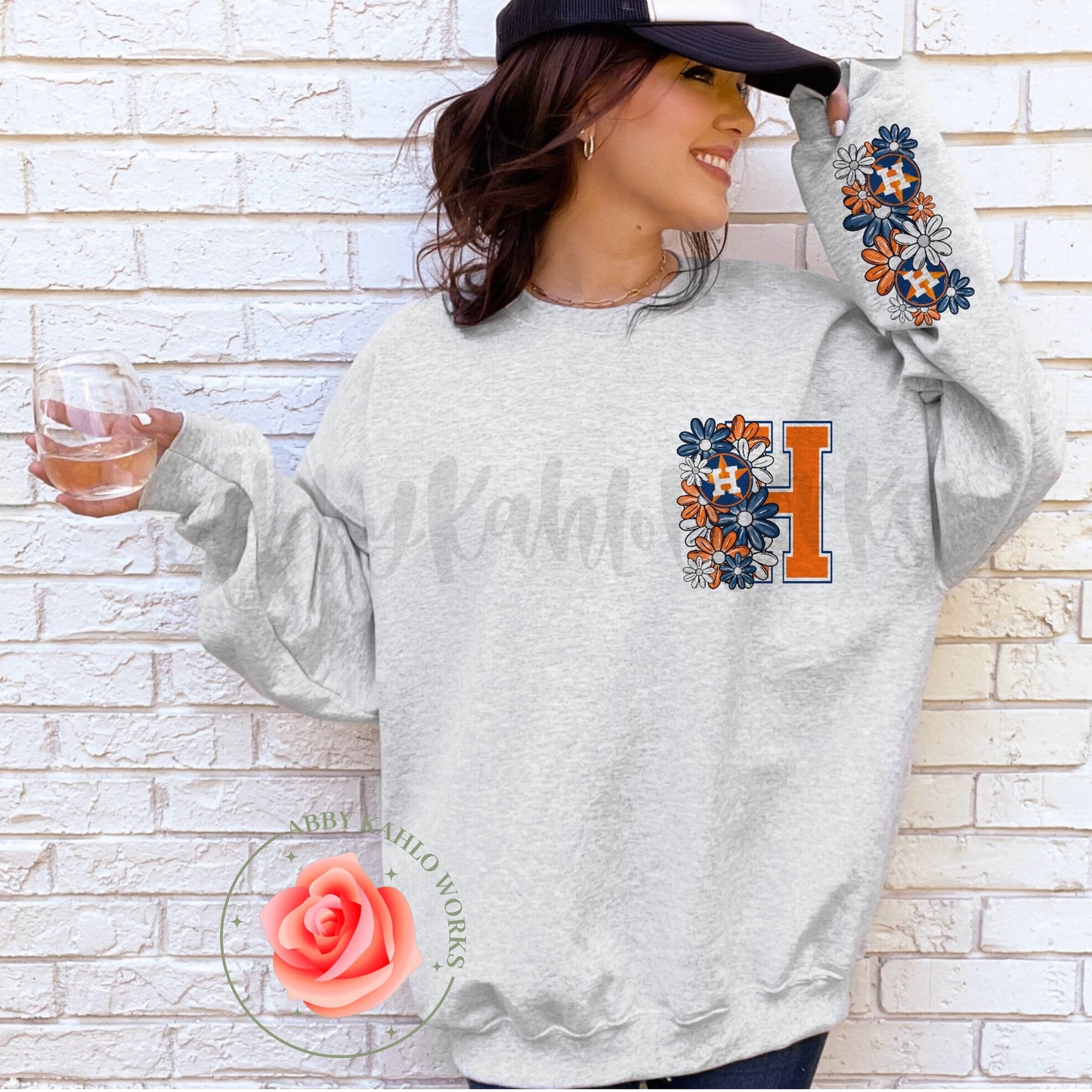 Floral Astros Sweatshirt