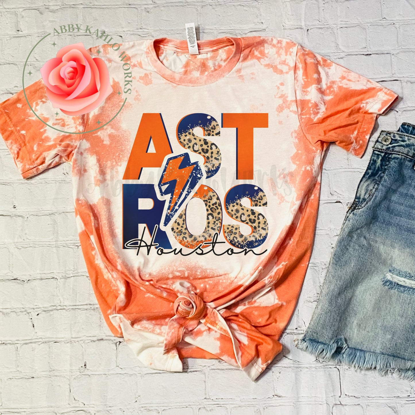 Astros Bleached Tee