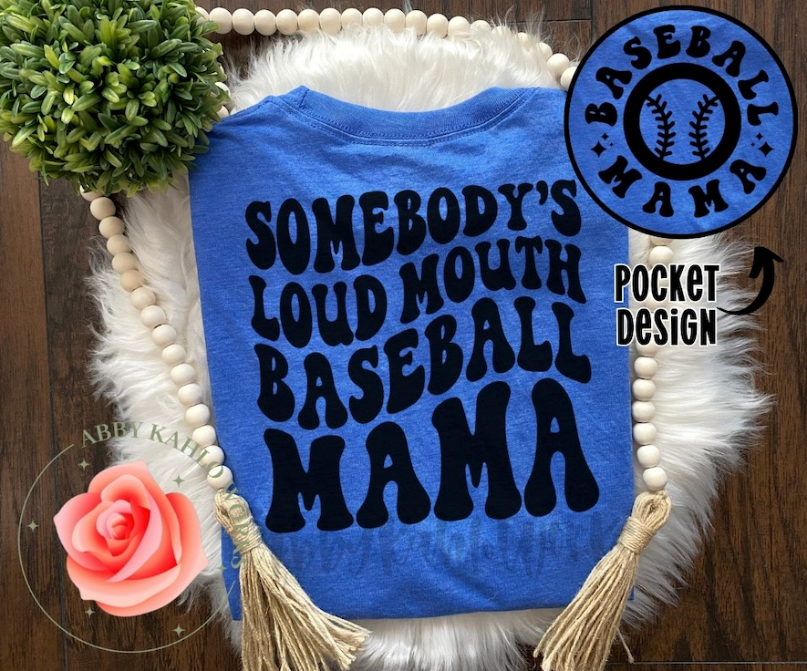 Loud Mouth Baseball Mama Shirt