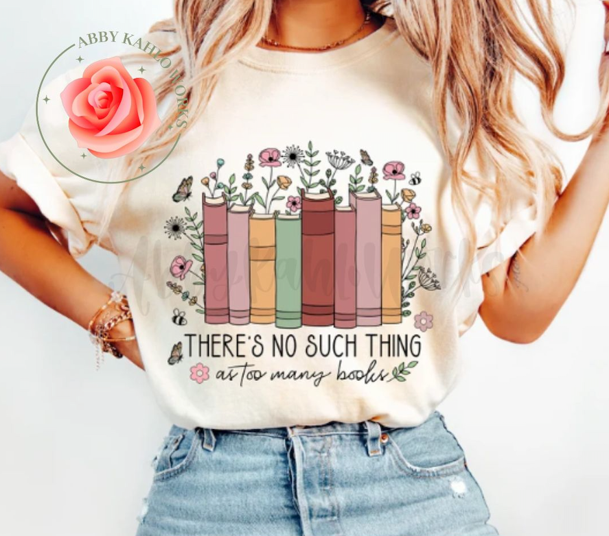 Too Many Book Shirt