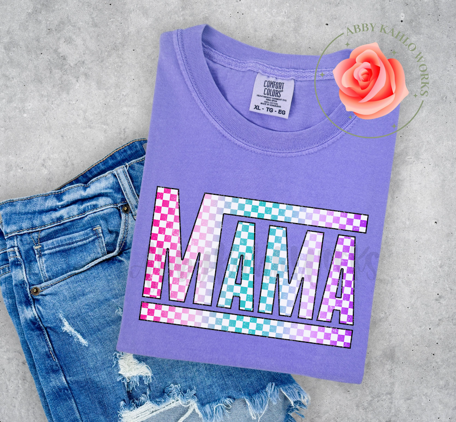 Checkered Mama Shirt