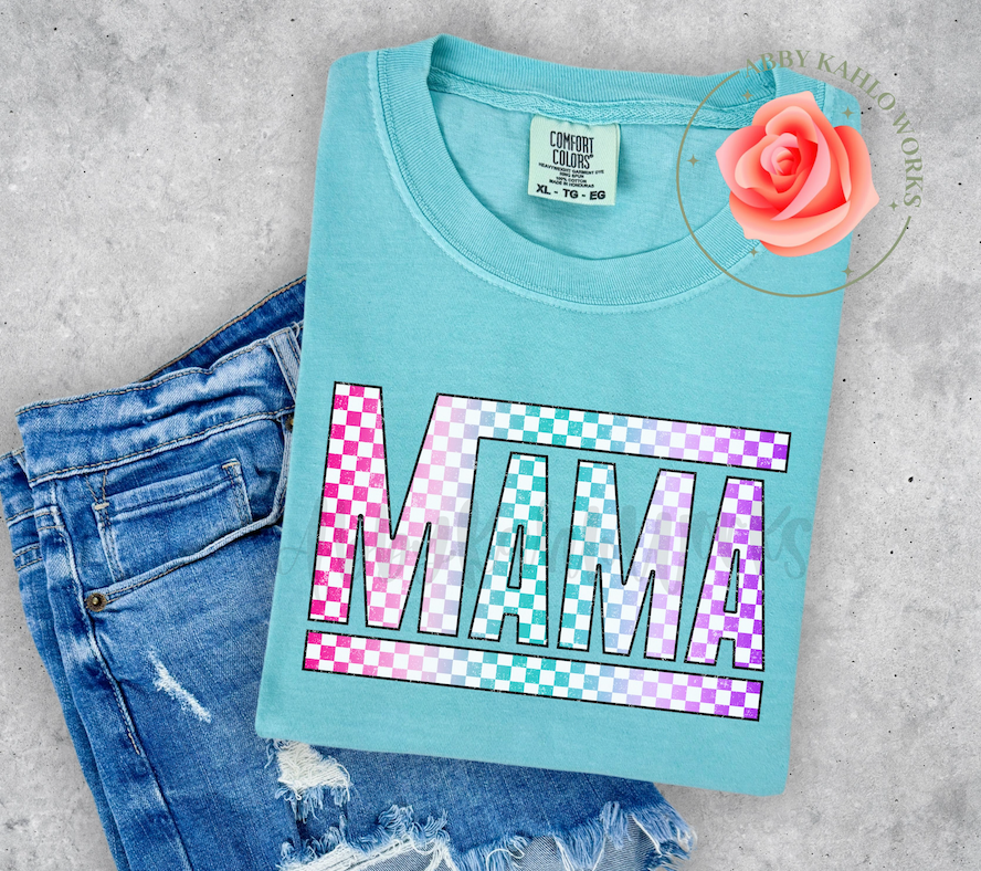 Checkered Mama Shirt