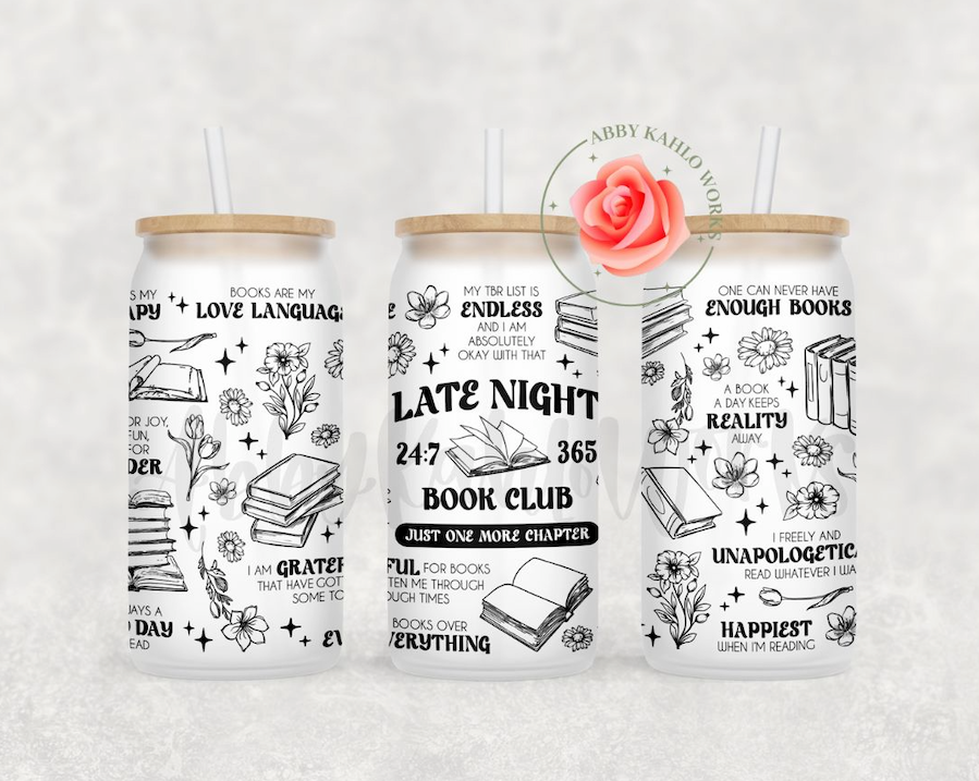 Late Night Book Club Libbey Cup