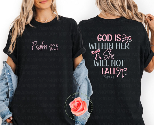 God Is Within Her She WIll Not Fall