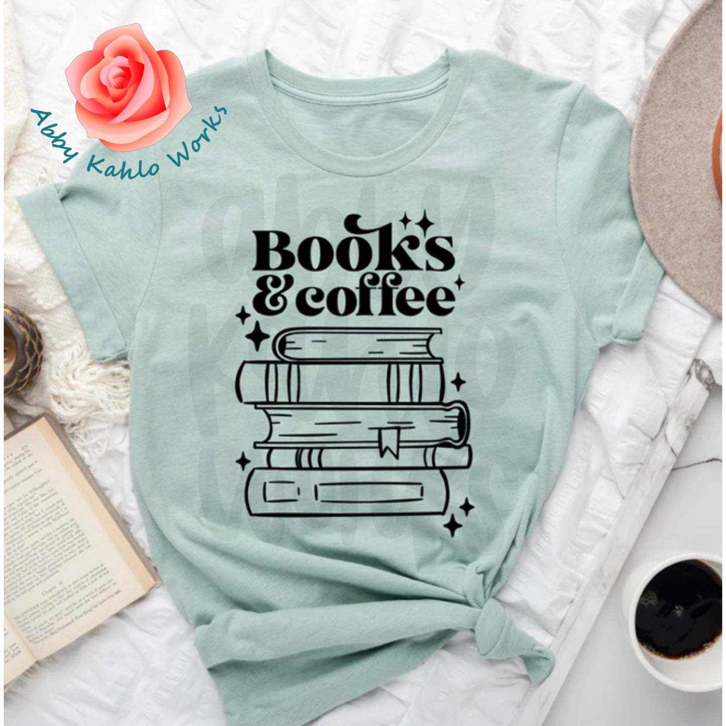 Books & Coffee Tee