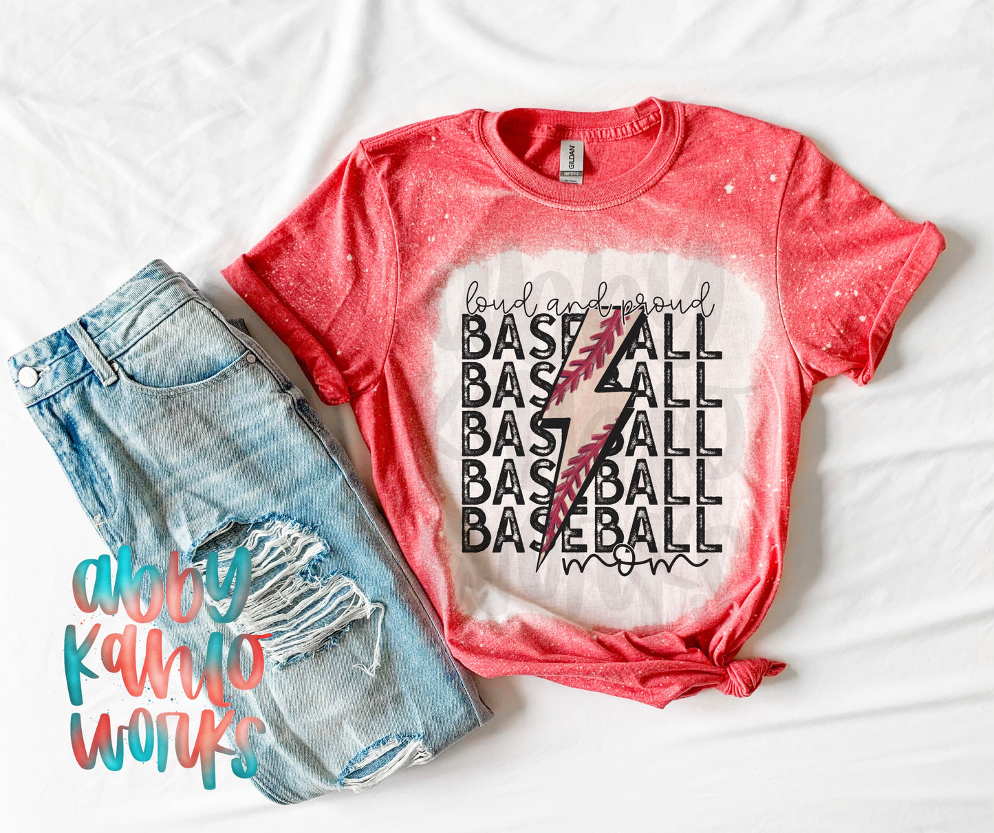 Baseball Mama Bleached Tee