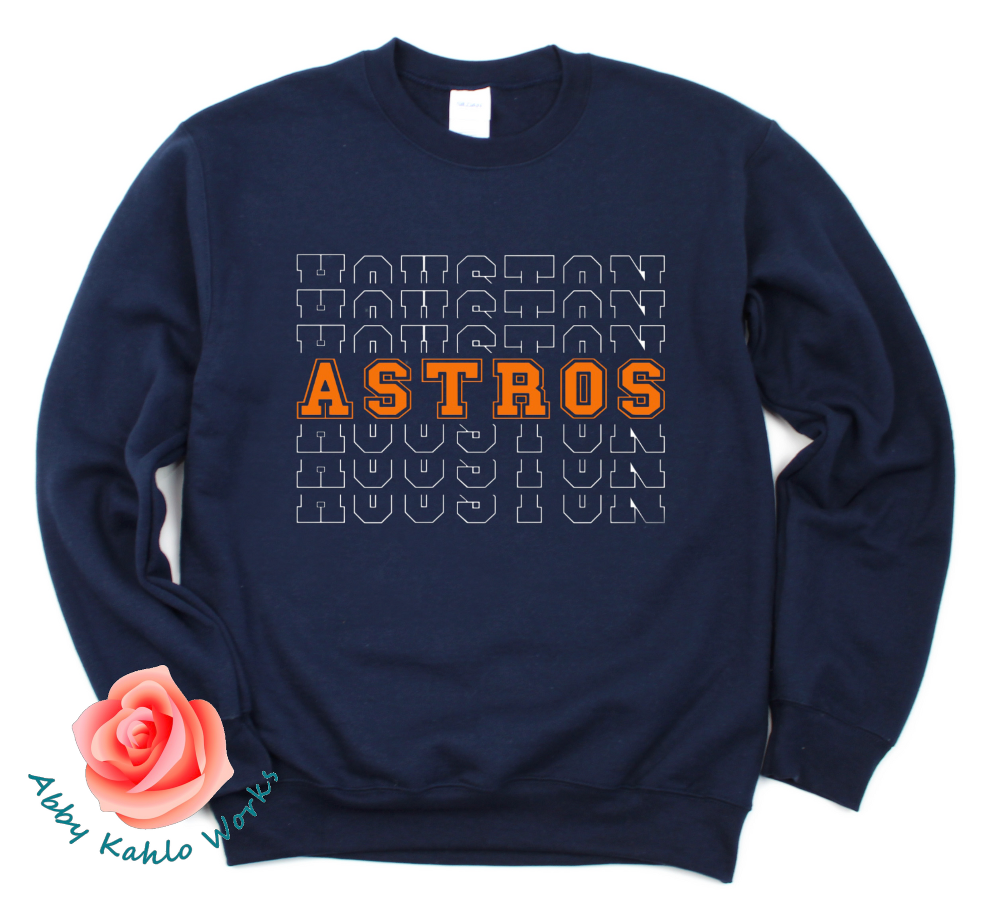 AbbyKahloWorks Retro Houston Astros Sweater 2XL